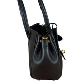 Balenciaga Black Leather Mini Bel Air Carry All Two-Way Bag