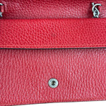 Gucci Red Leather Dionysus Super Mini Chain Crossbody Bag