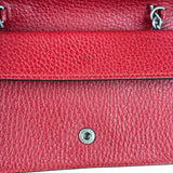 Gucci Red Leather Dionysus Super Mini Chain Crossbody Bag