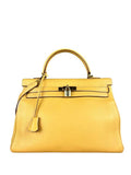 Hermes Kelly 35 Ambre Togo Gold 1997 Handbag