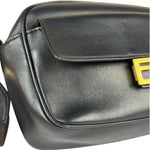Fendi Black Leather Camera Crossbody