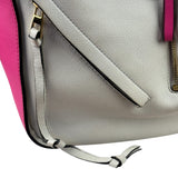 Loewe Pink/White Leather M Hammock Bag