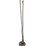 Vivienne Westwood Gunmetal 3D Marble Orb Necklace