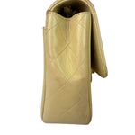 Chanel Vintage Beige Clair Quilted Leather Classic Flap Bag 2004