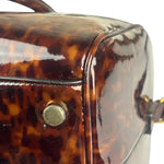 YSL Patent Leather Tortoise Shell Duffle