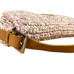 Fendi Raffia Crochet Baguette