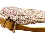 Fendi Raffia Crochet Baguette