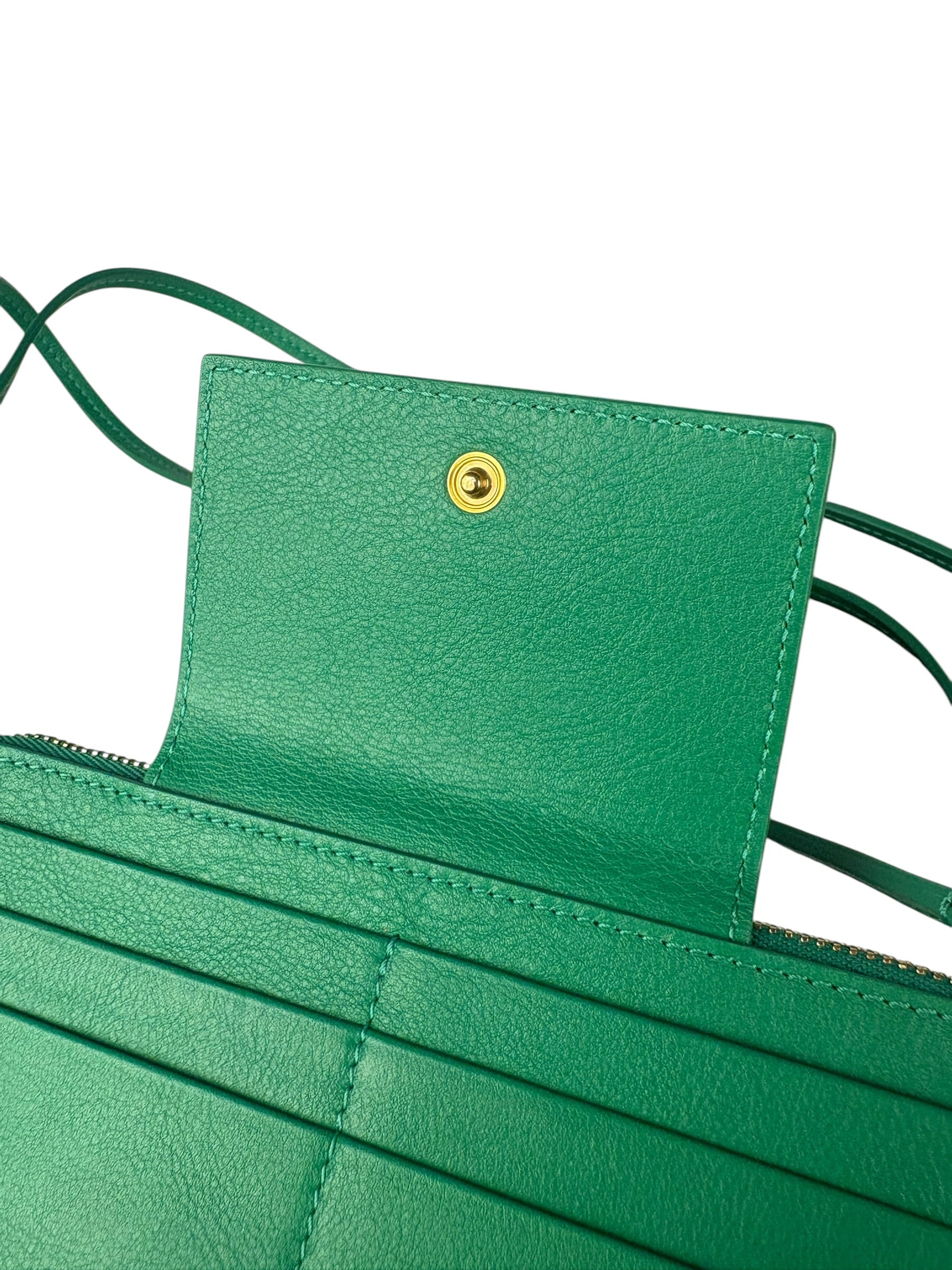Jacquemus Green Le Pichoto Leather Shoulder Bag