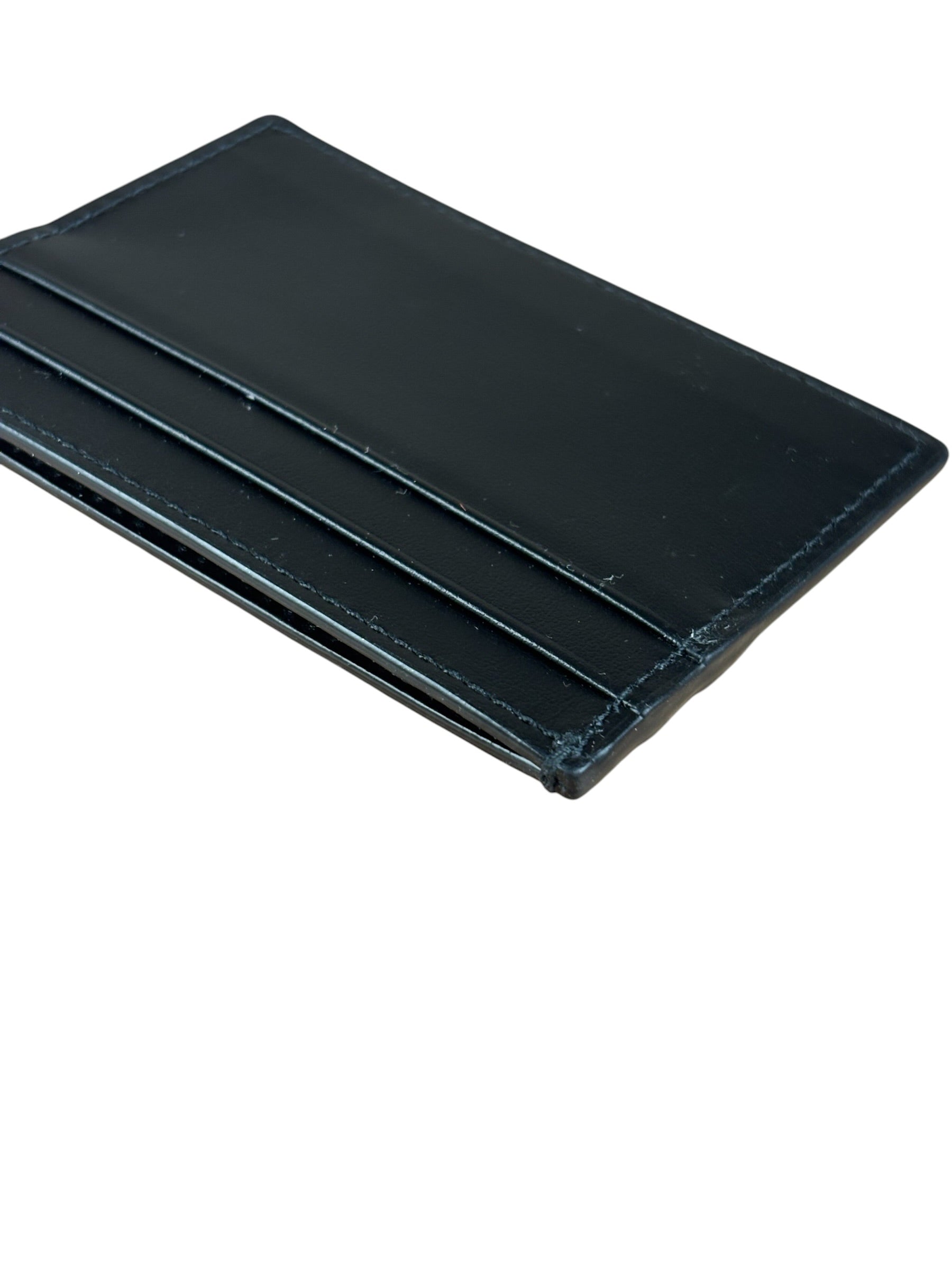 Gucci Vintage Black Leather Card Holder