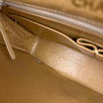 Chanel Beige Quilted Leather Two-Toned Double Flap Bag '94-'96