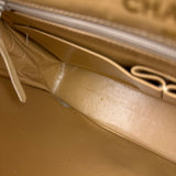 Chanel Beige Quilted Leather Two-Toned Double Flap Bag '94-'96