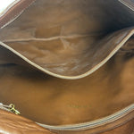 Chanel Brown Quilted Leather Flap Chain Messenger Bag