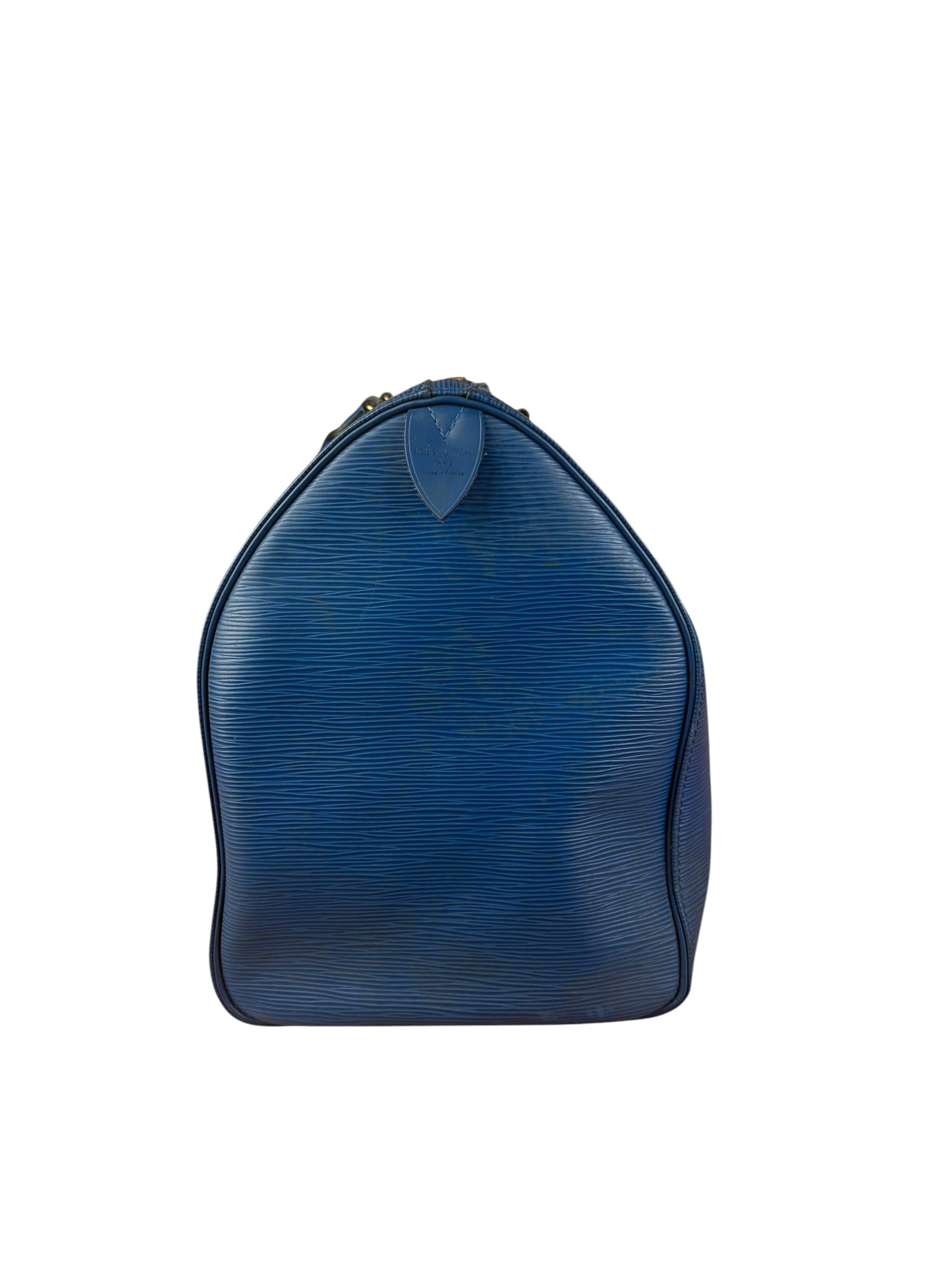 Louis Vuitton Vintage Blue Epi Leather Keepall