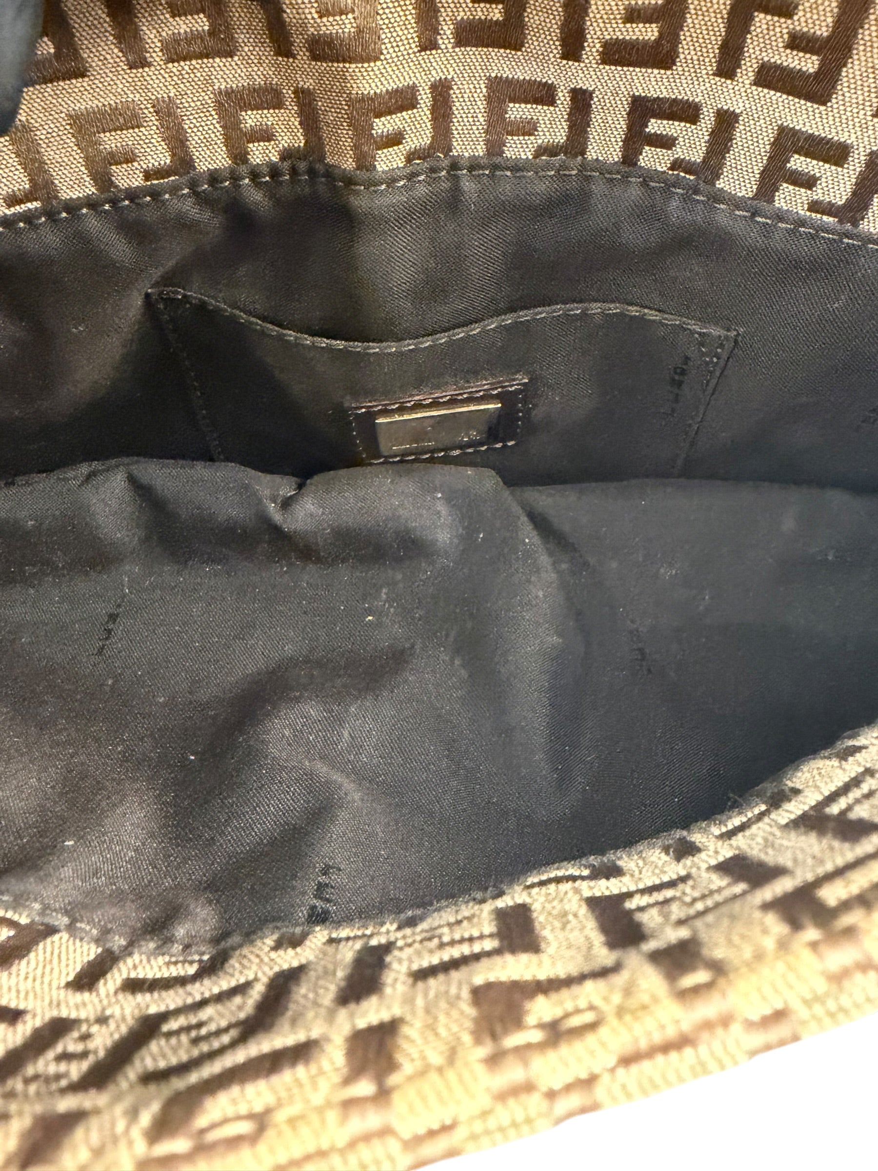 Fendi Zucca Chef Flap Shoulder Bag