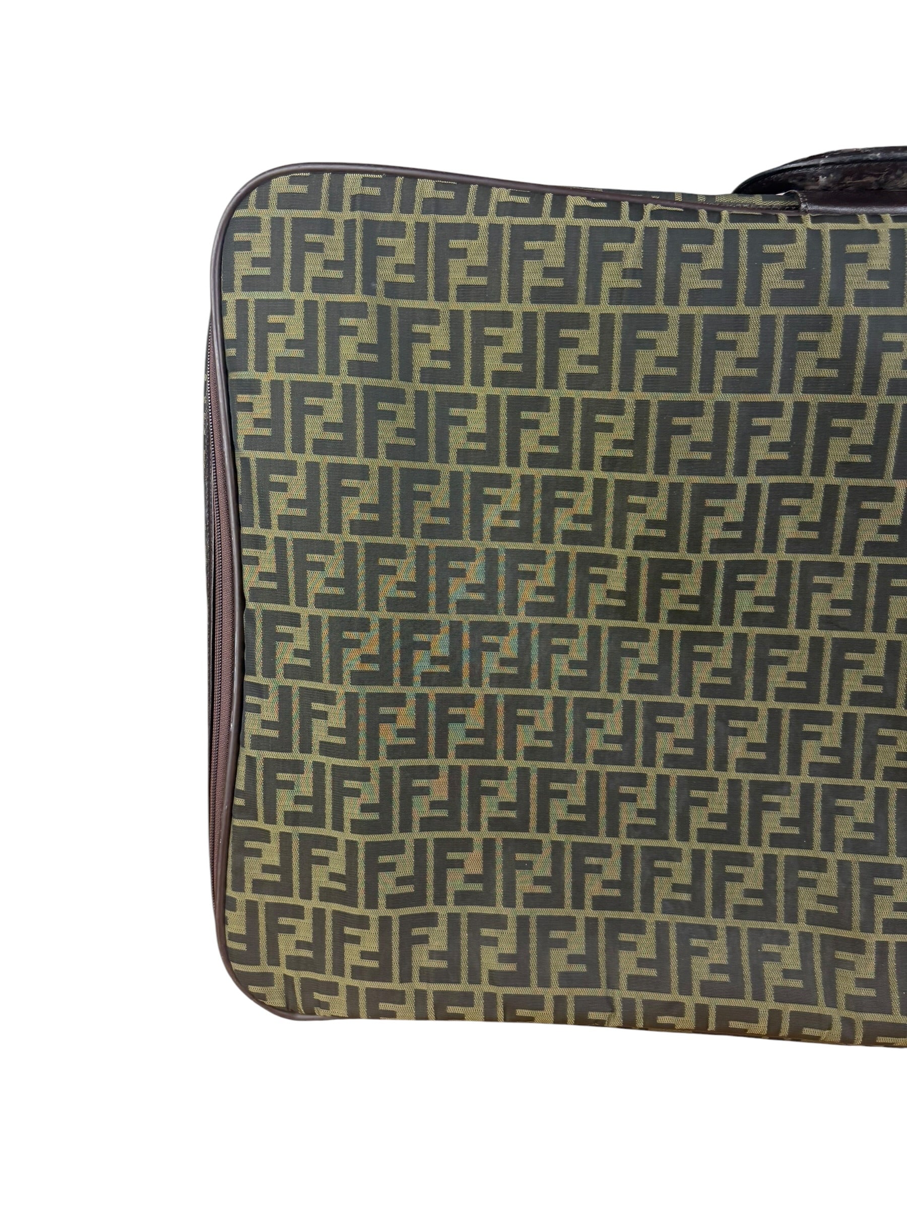Fendi FF Canvas Suitcase
