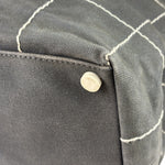 Chanel Vintage Large Square Quilt Tote Faded Black 2003