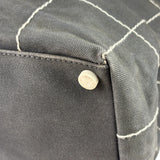 Chanel Vintage Large Square Quilt Tote Faded Black 2003