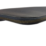 Coach Navy Pebbled Leather Laptop Case