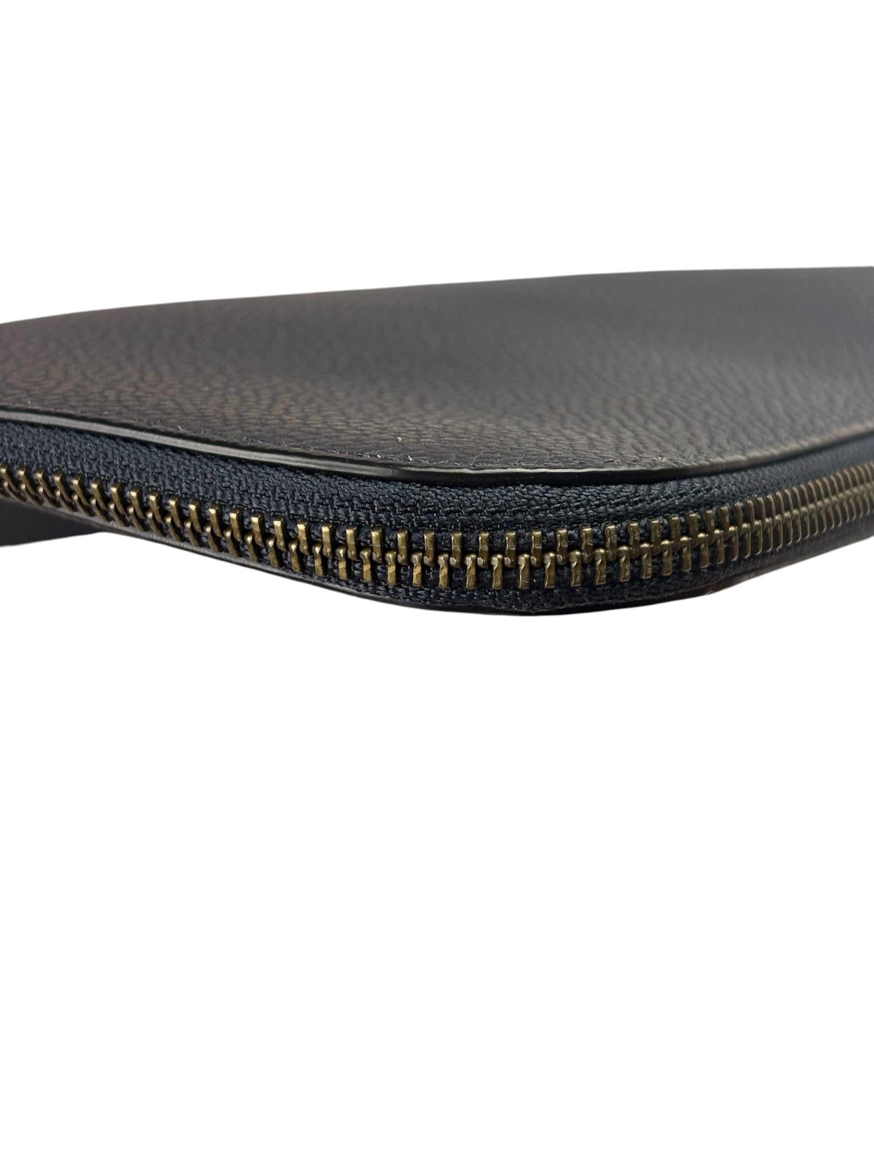 Coach Navy Pebbled Leather Laptop Case
