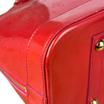 Louis Vuitton Apple Red Vernis Alma Handbag GM
