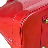 Louis Vuitton Apple Red Vernis Alma Handbag GM