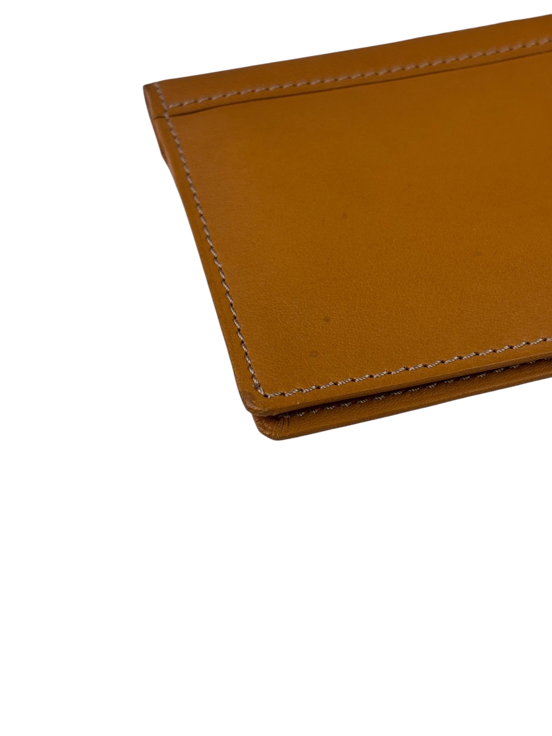 Kenzo Brown Leather Bi-Fold Long Wallet