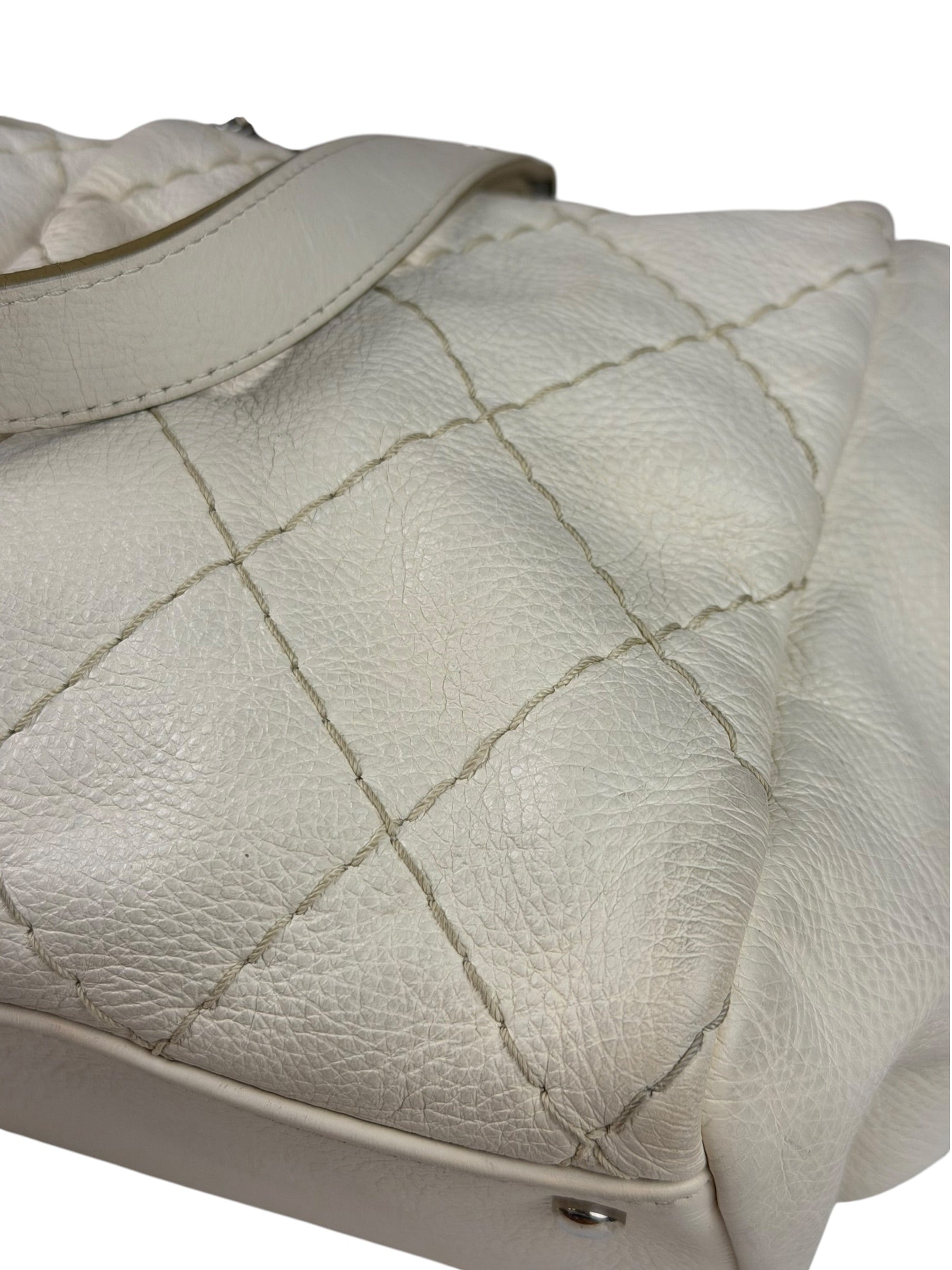 Chanel Beige Quilted Leather Tote 2009