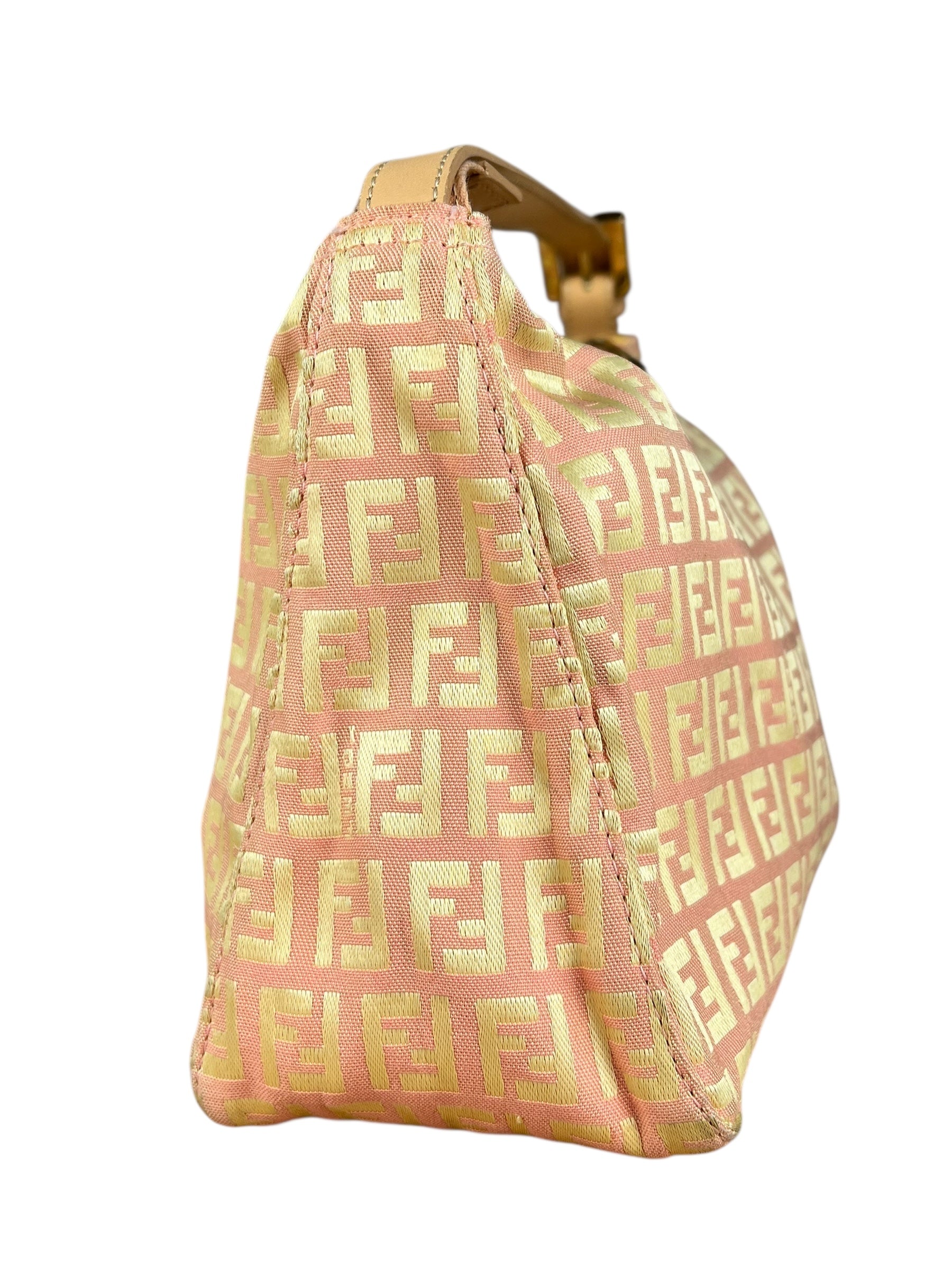 Fendi Vintage Pink Zucca Pochette