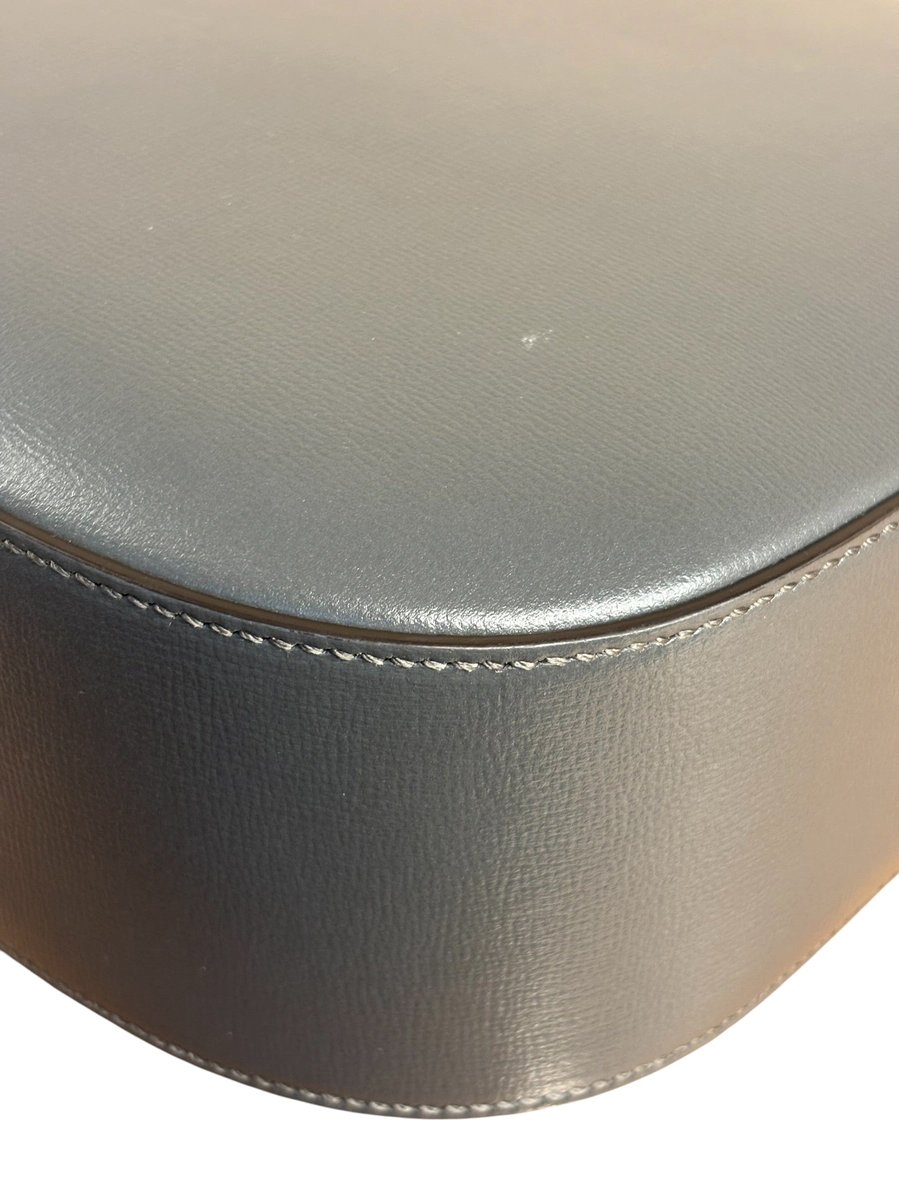 Gucci Grey Leather 1955 Horsebit Shoulder Bag