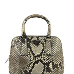 Prada Beige Python Mini Dome Two-Way Bag