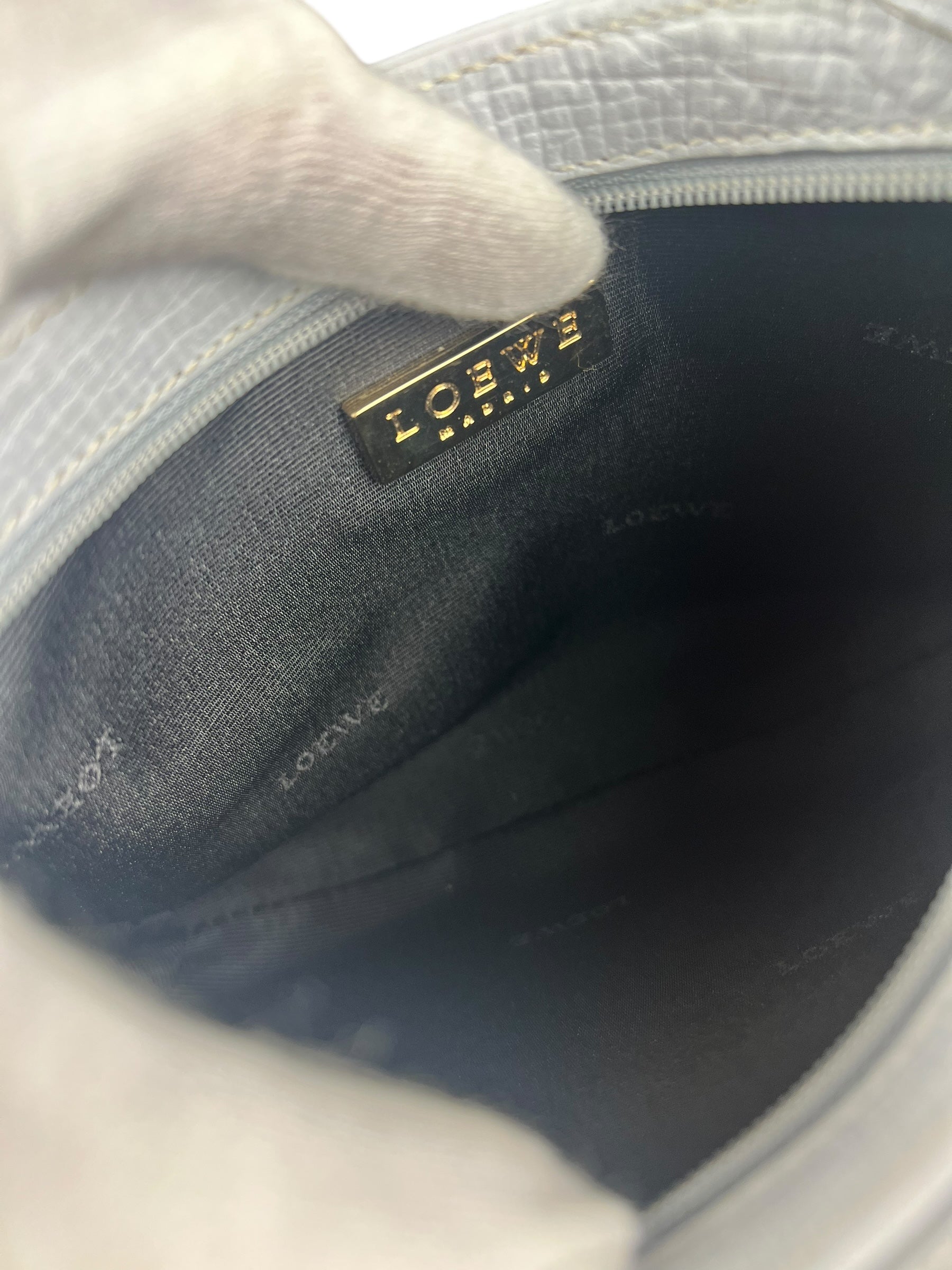 Loewe Light Blue Leather Mini Pochette