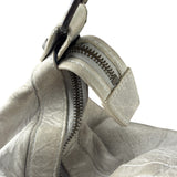 Balenciaga Grey Lambskin Day Moto Hobo Bag