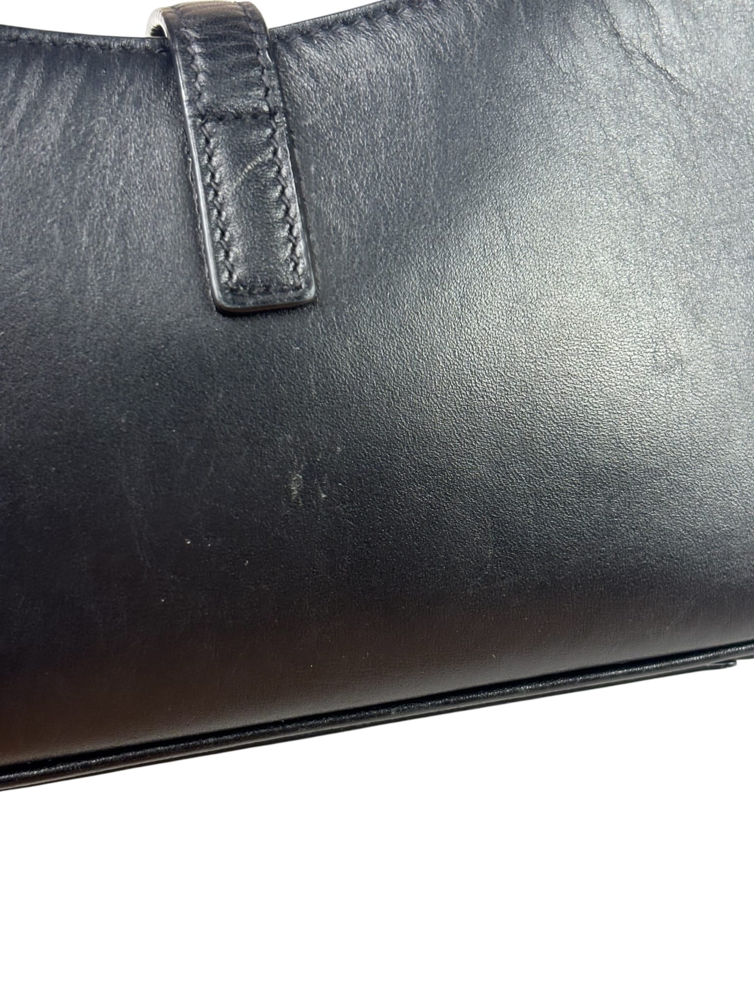 Yves Saint Laurent Black Leather Mini Le 5 À 7 Hobo Bag