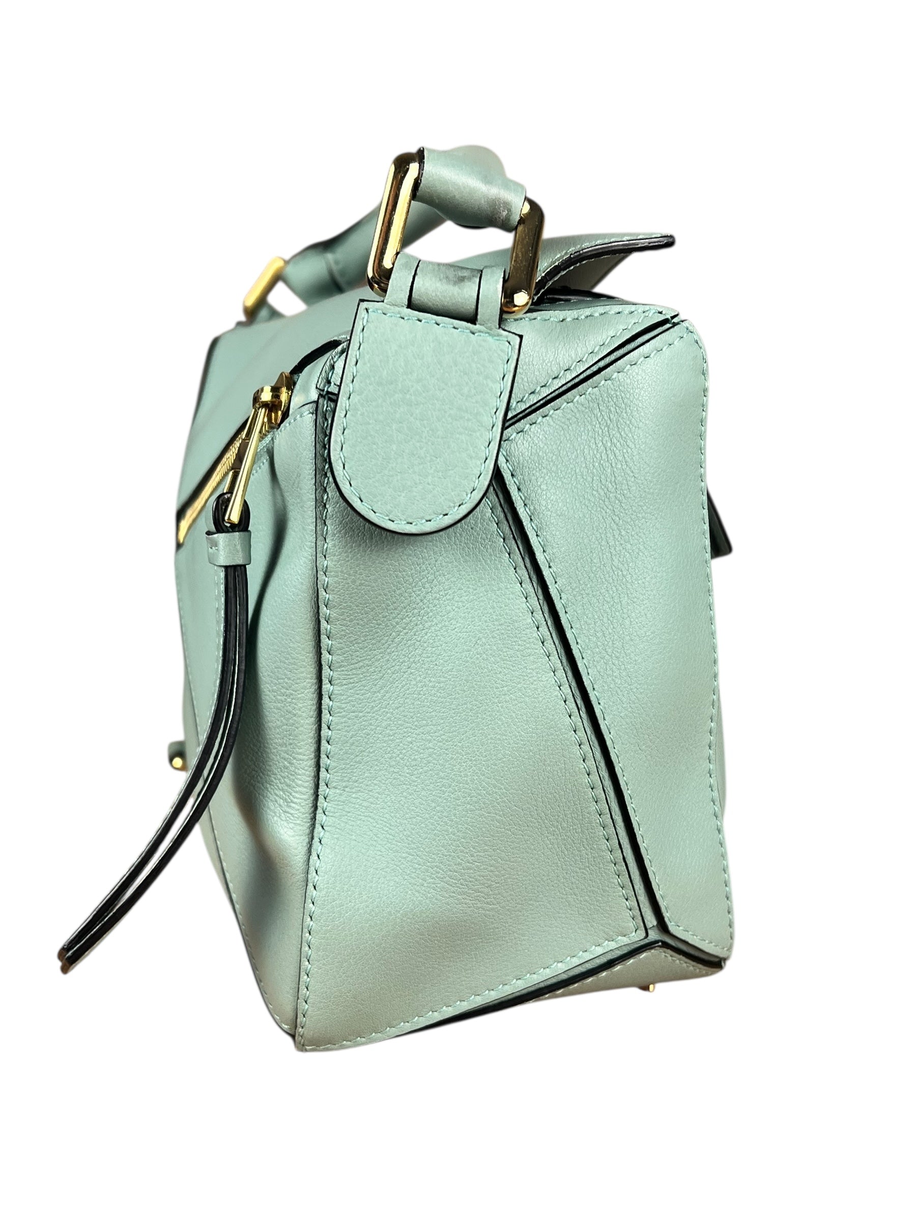 Loewe Green Medium Puzzle Bag