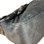 Fendi B Biz Black Leather Shoulder Bag