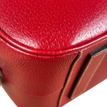 Prada Red Leather Bowling Shoulder Bag