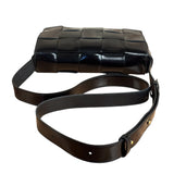 Bottega Veneta Black Leather Maxi Intrecciato Cassette Flap Bag