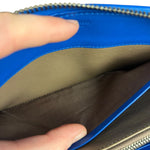 Bottega Veneta Intrecciato Long Wallet Blue