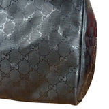 Gucci GG Black Leather Joy Boston Imprime Hand Bag