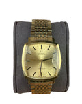 Omega Vintage Geneve Automatic Gold Plated Square Champagne Dial