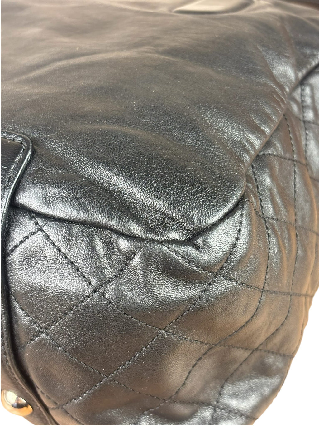 Chanel Black Quilted Leather Medium 2.55 Reissue Tote 2008