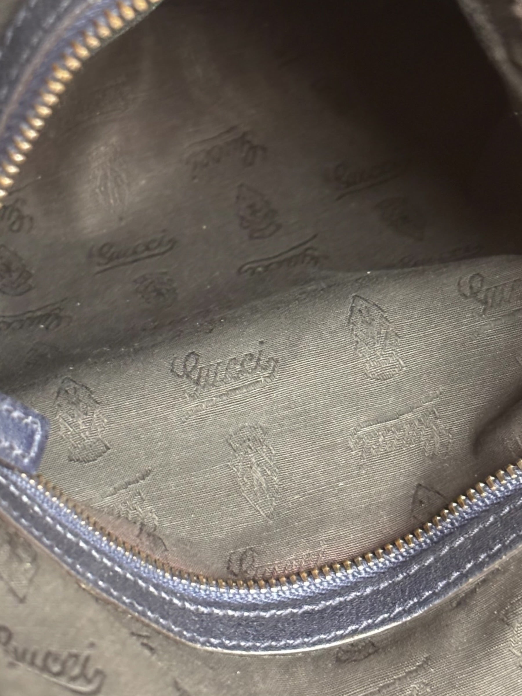 Gucci Navy Blue Galaxy Chain Hobo Bag