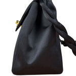 Chanel Vintage Black Mini Satin Flap Braided Shoulder Bag