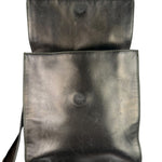 Chanel Vintage Metallic Bronze Lambskin Logo Messenger Bag 1997