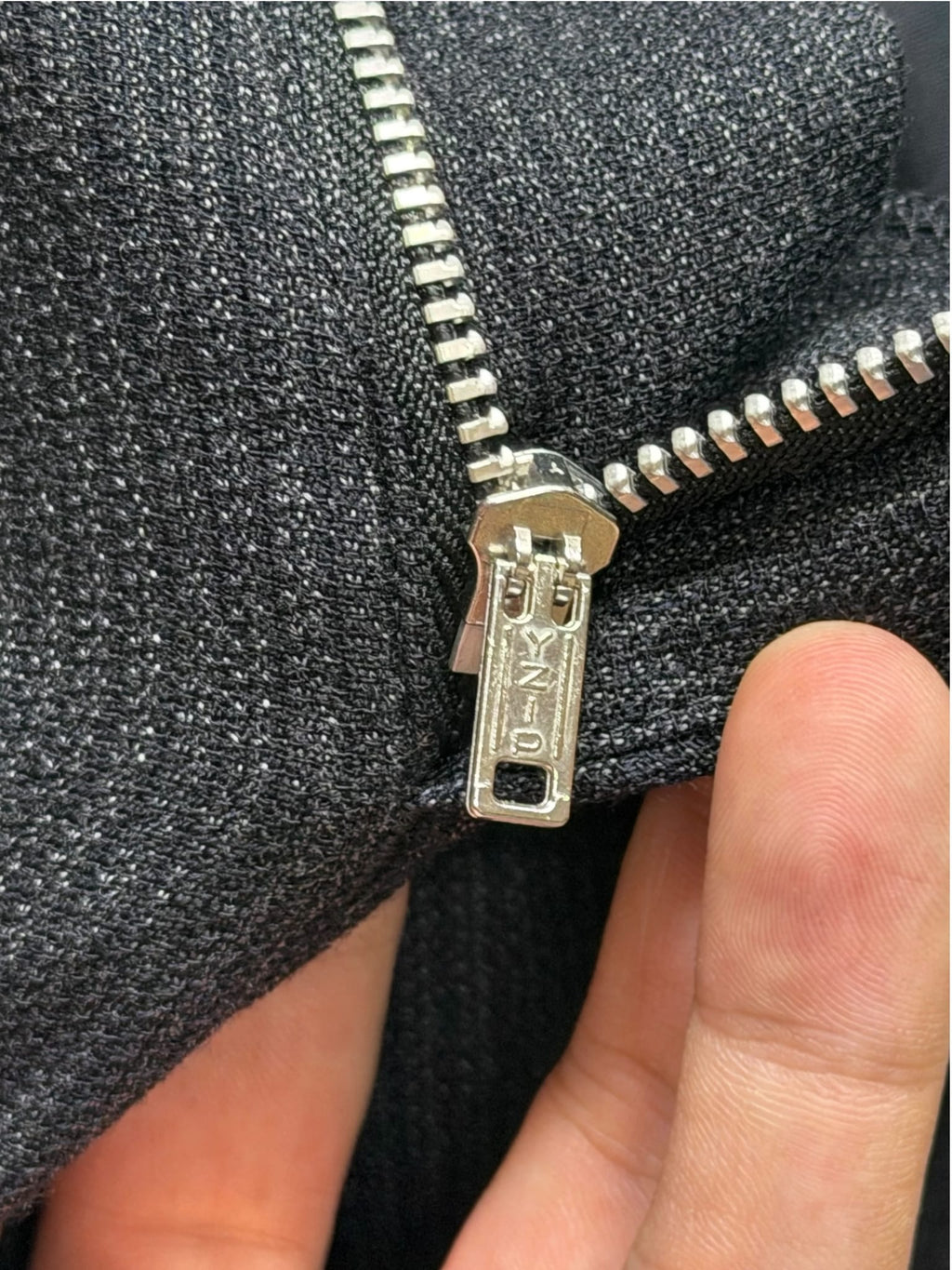 CDG 4-Pocket Pleated Greyish Dark Navy Wool Trousers