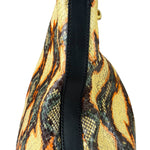 Fendi Multicolor Snakeskin Hobo Bag