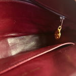 Chanel Vintage Burgundy Quilted Leather CC Camera Bag