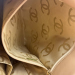 Chanel Vintage Beige Wild Stitch Small Tote Bag 2003