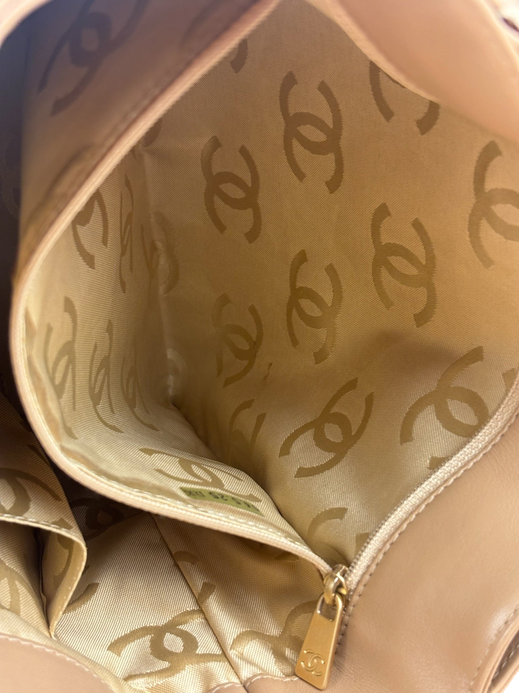Chanel Vintage Beige Wild Stitch Small Tote Bag 2003