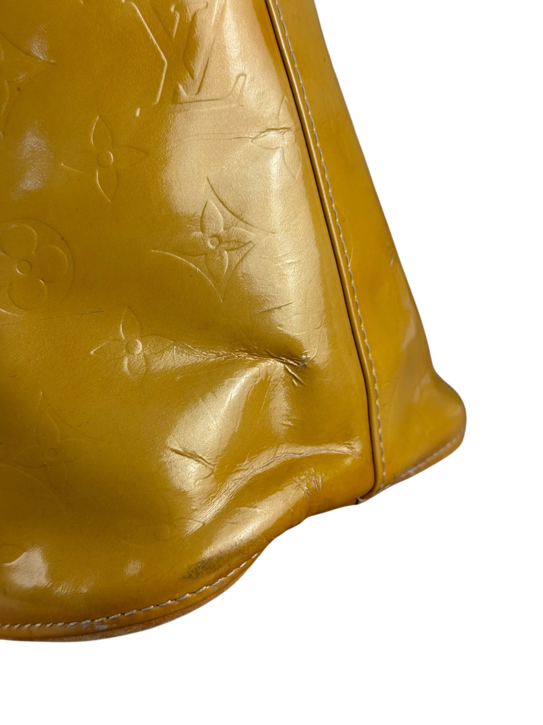Louis Vuitton Vintage Monogram Vernis Houston Yellow